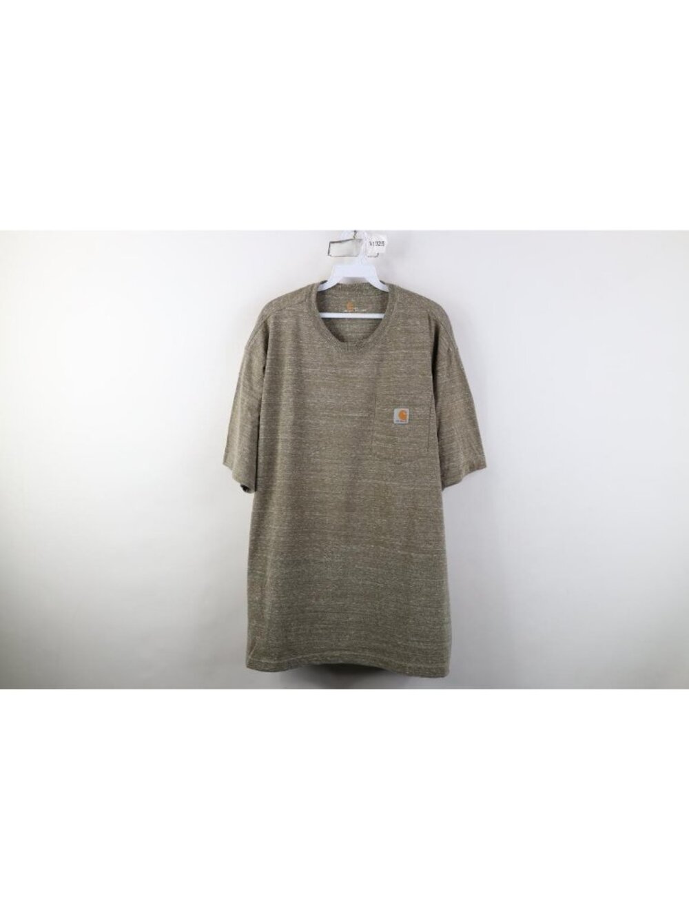 Y2K Carhartt Mens XL Original Heavyweight Pocket T-Shirt Moss Green Heather